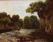 Gustave Courbet The Weir at the Mill Sweden oil painting artist